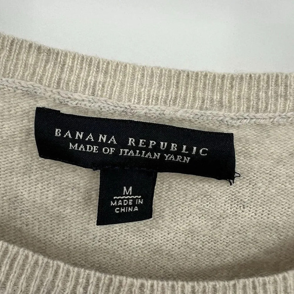 Banana Republic Wool Cashmere Blend Dress Gray‎ Striped Style 884306 Size Medium - Picture 8 of 9